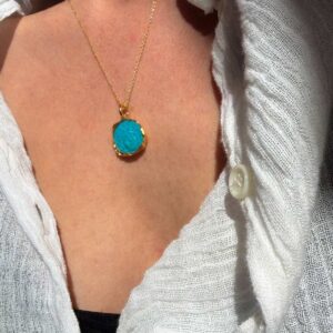 Sun Cameo Silica Thin Chain