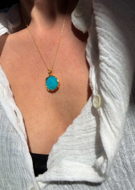 Sun Cameo Silica Thin Chain