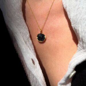 Athéna Cameo Onyx Thin Chain