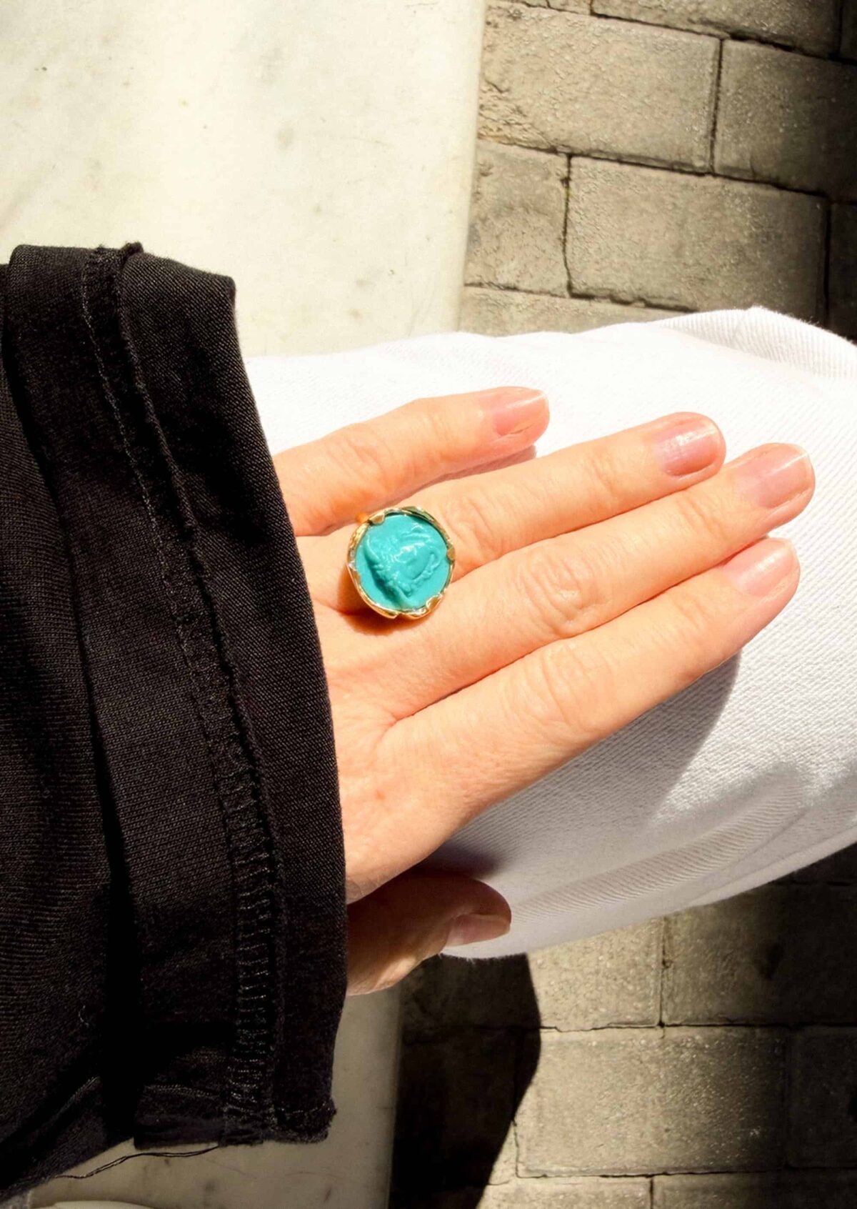 Medusa Cameo Silica Ring Medusa Cameo Silica Ring