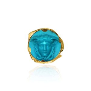 Medusa Cameo Silica Ring