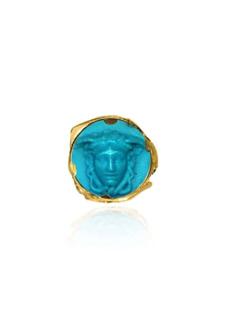 Medusa Cameo Silica Ring