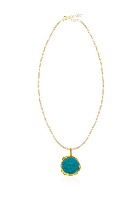 Sun Cameo Silica Necklace