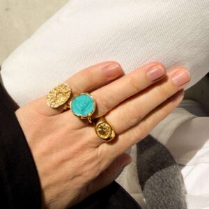 Medusa Cameo Silica Ring