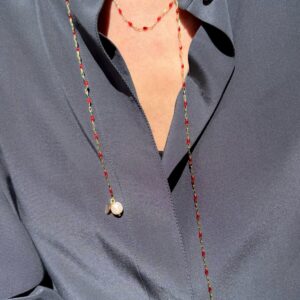 Enamel Red Rosario