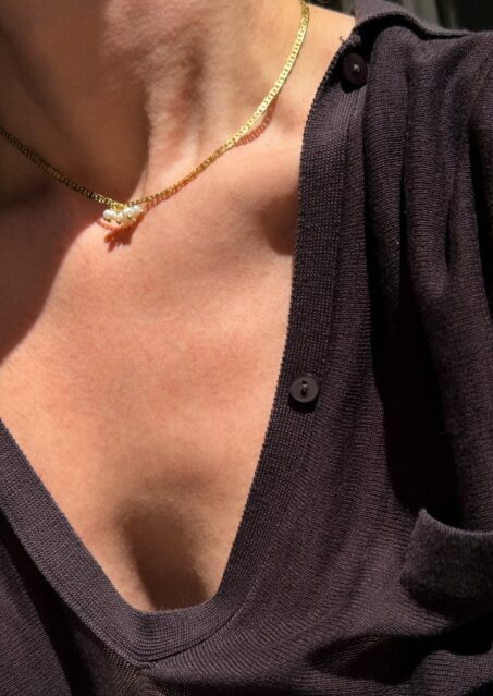 Stylelove Pearl Ring Necklace