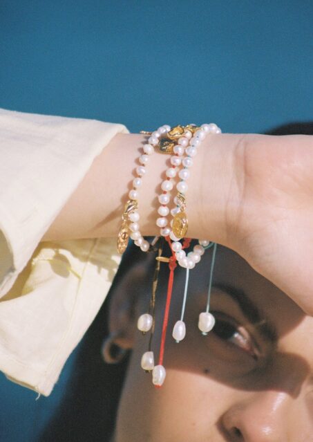 Xeni Pearl Bracelet Aqua