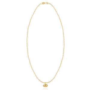14k Gold Tiny Eye Necklace