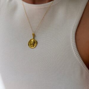 14k Hermis Black Brilliant Necklace