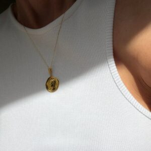 14k Hermis Black Brilliant Necklace