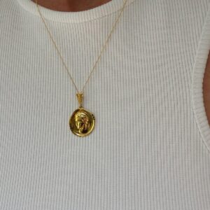 14k Hermis Black Brilliant Necklace