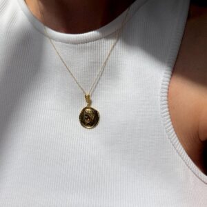 14k Hermis White Brilliant Necklace
