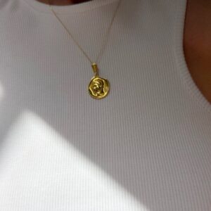 14k Hermis Turquoise Brilliant Necklace