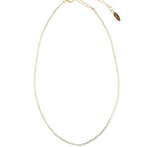 Moon Stone Tube Necklace