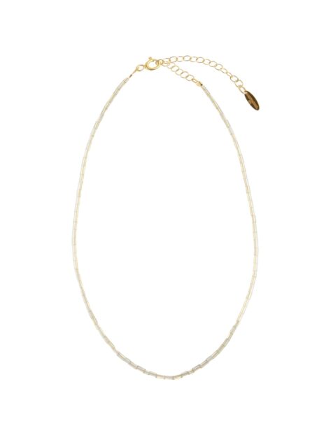 Moon Stone Tube Necklace
