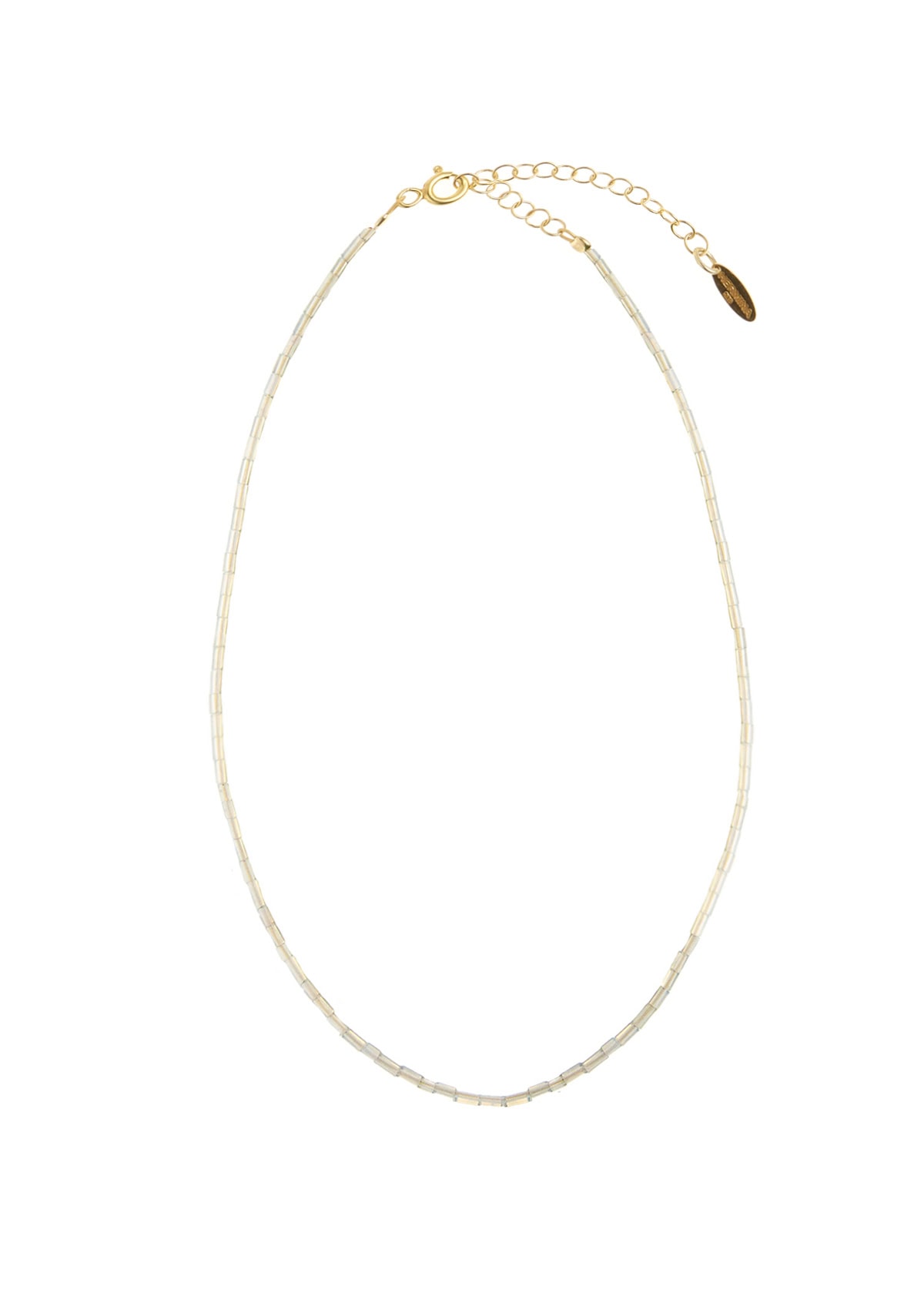Moon Stone Tube Necklace Moon Stone Tube Necklace
