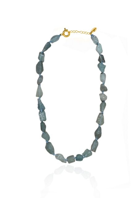Aqua Marina Nugget Necklace