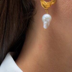 Lava Baroque Pearl Earrings