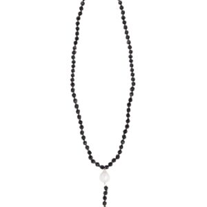 Rosario Black Stone Necklace