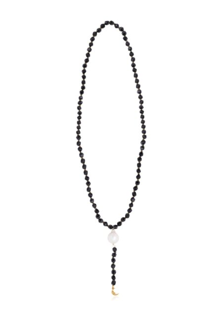 Rosario Black Stone Necklace